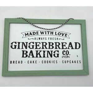 Target Discontinued Wooden Christmas 'Gingerbread Baking Co' Hanging Sign